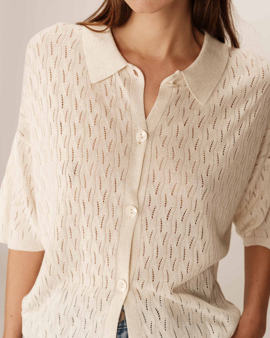 Pao Cardigan - Ecru