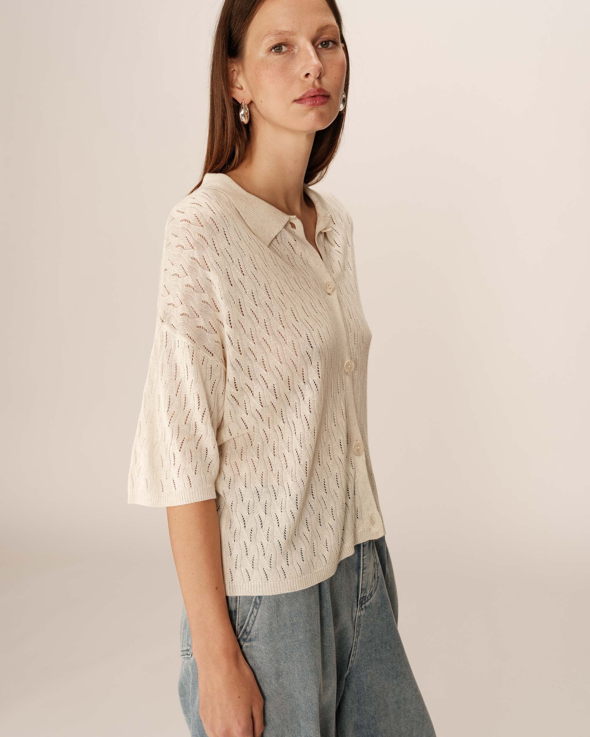 Pao Cardigan - Ecru