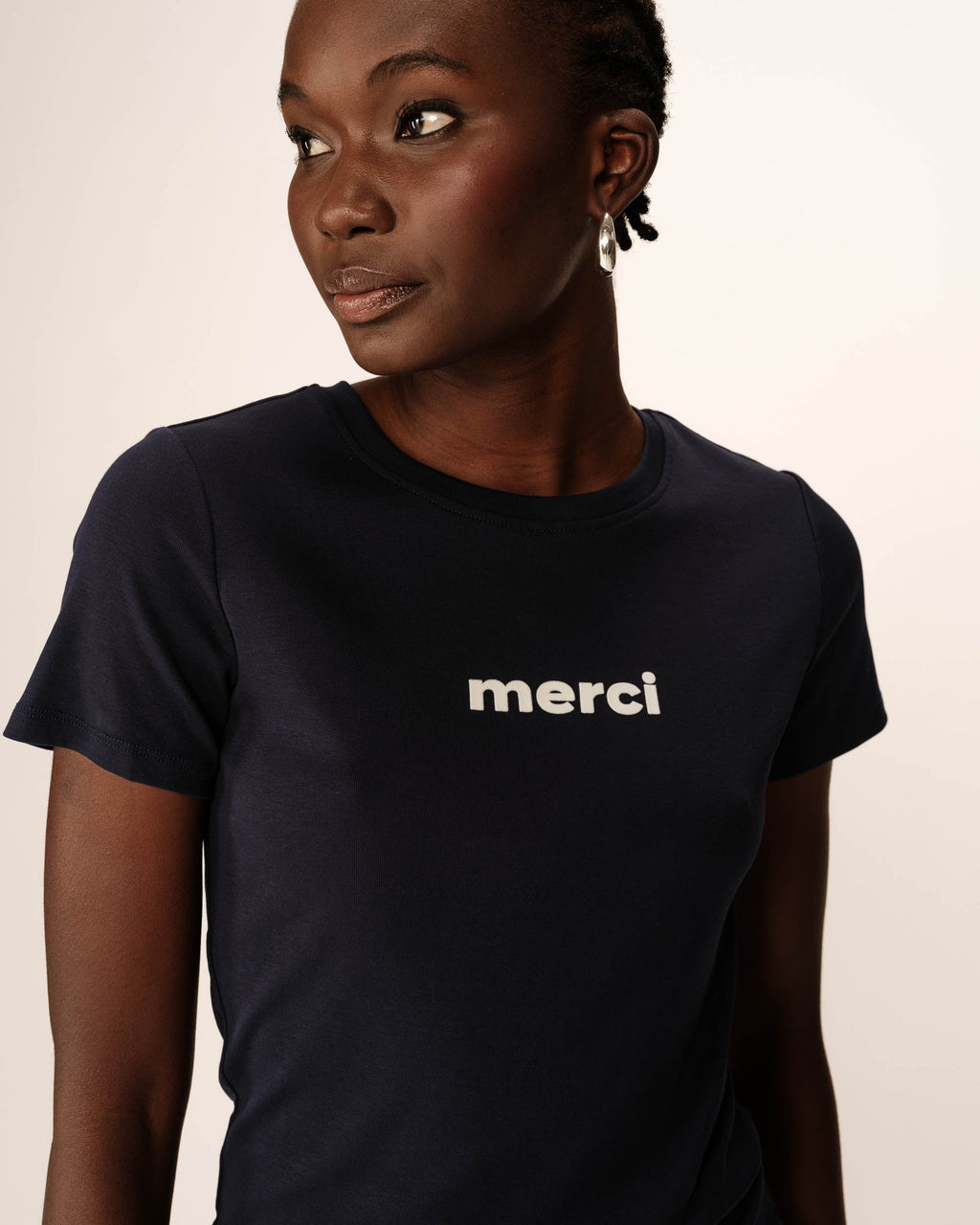 'Thank You' Printed T-Shirt Marine Papa