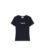 'Thank You' Printed T-Shirt Marine Papa