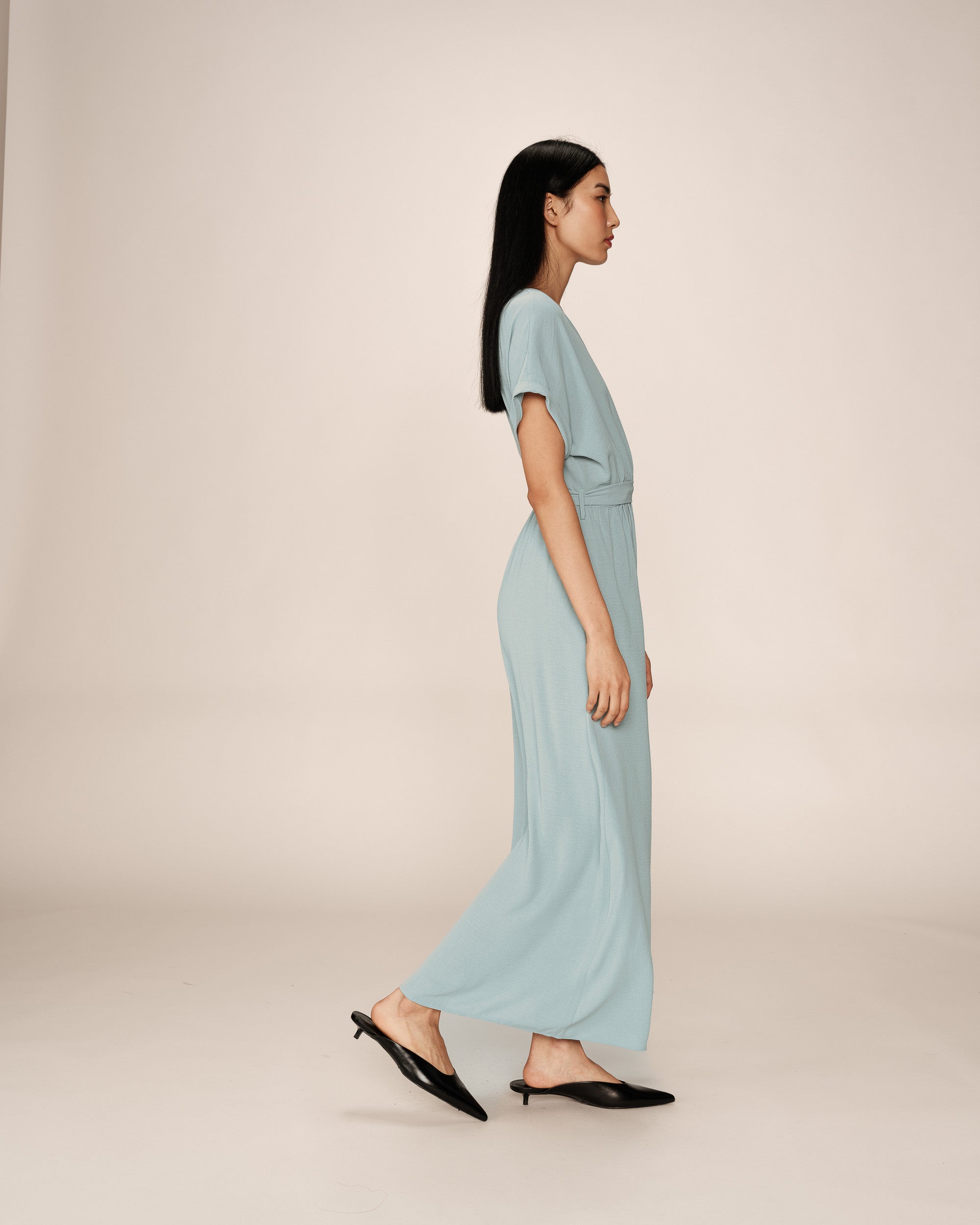 Vestido Largo Papillon - Azul