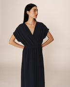 Robe Longue Papillon - Marine