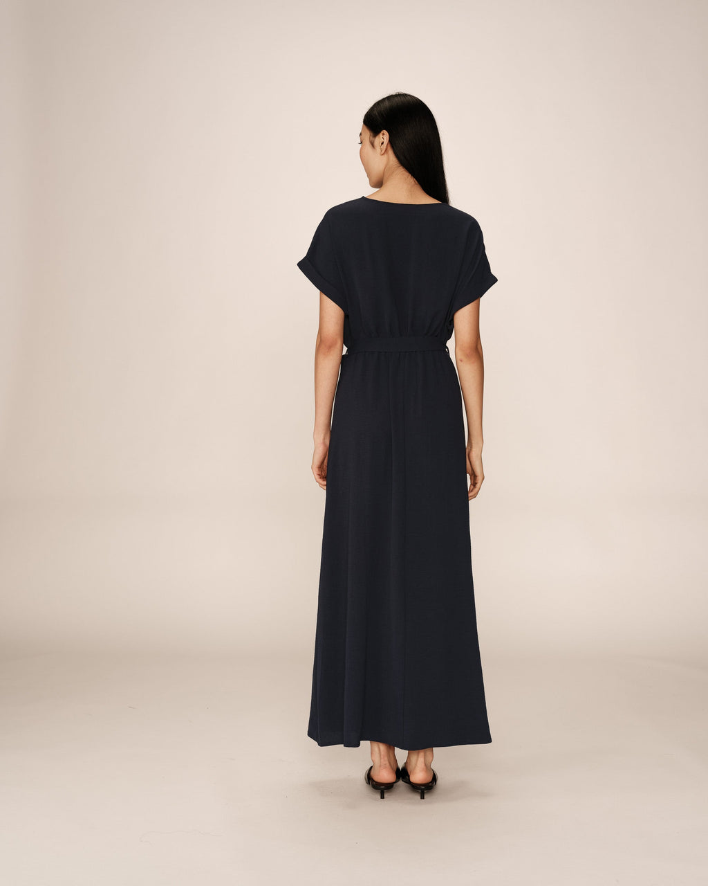 Robe Longue Papillon - Marine