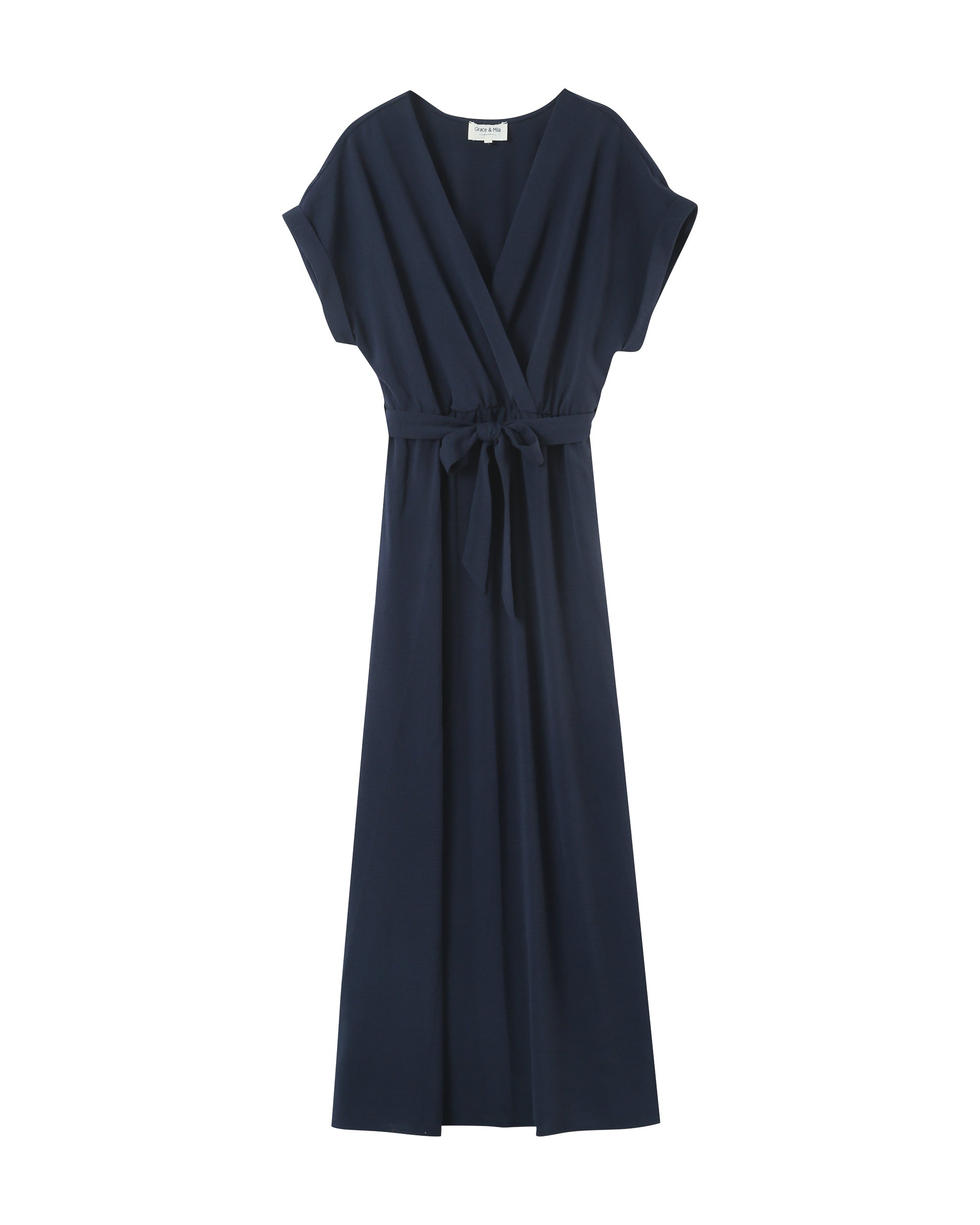Robe Longue Papillon - Marine