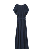 Robe Longue Papillon - Marine