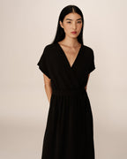 Robe Longue Papillon - Noir