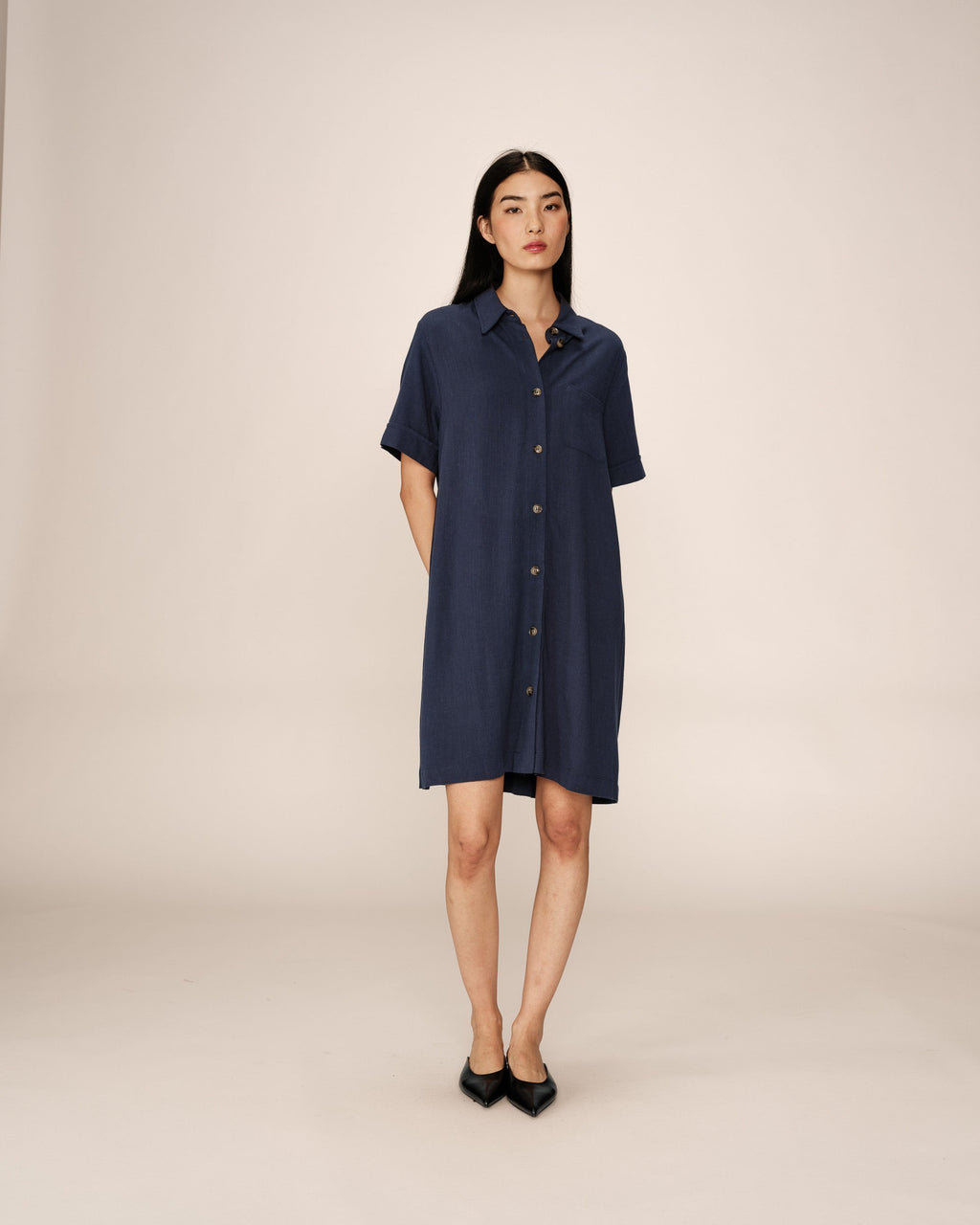 Paquita Navy Short Cross Dress