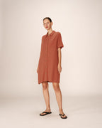 Short Cross Dress Terracotta Paquita