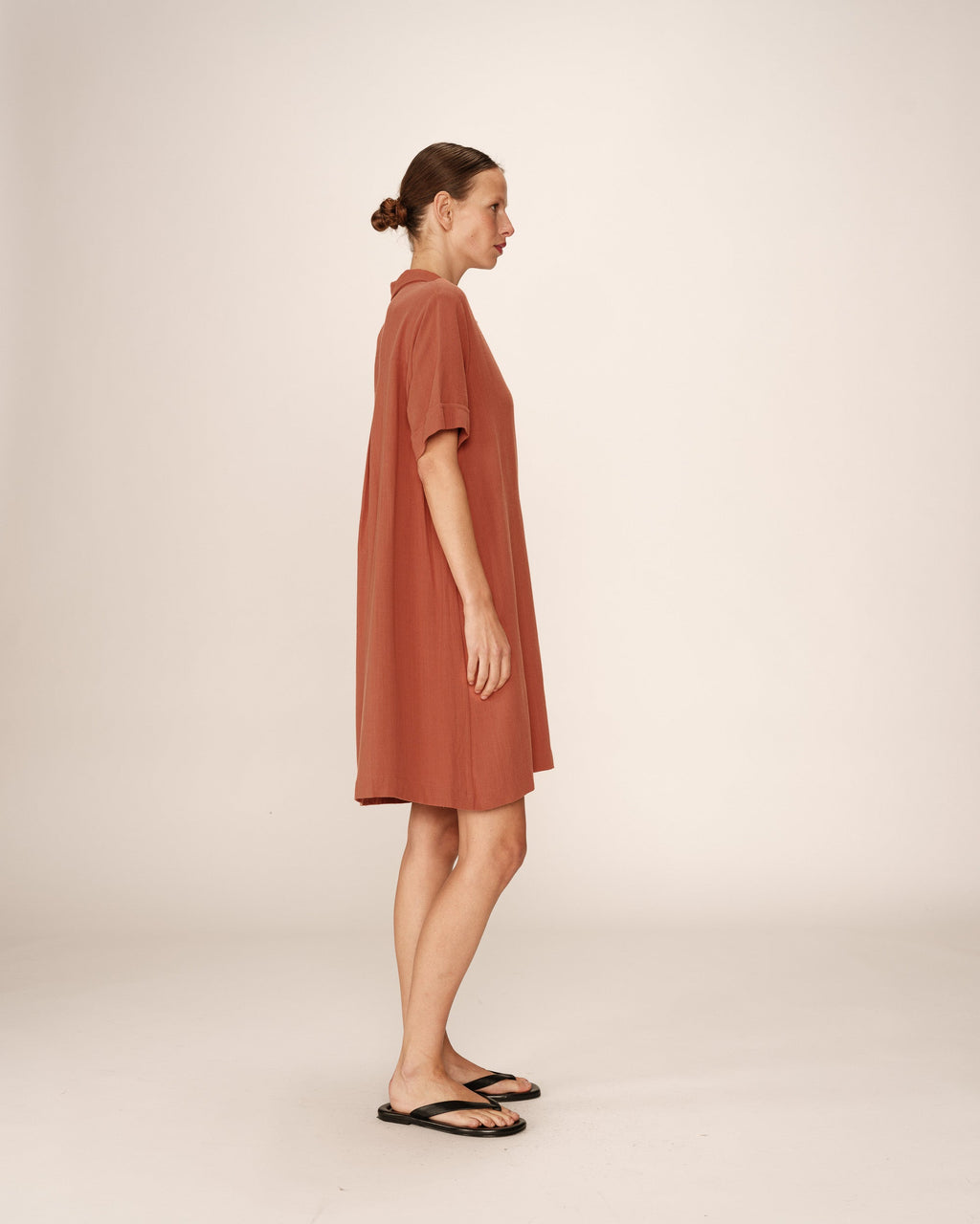 Short Cross Dress Terracotta Paquita
