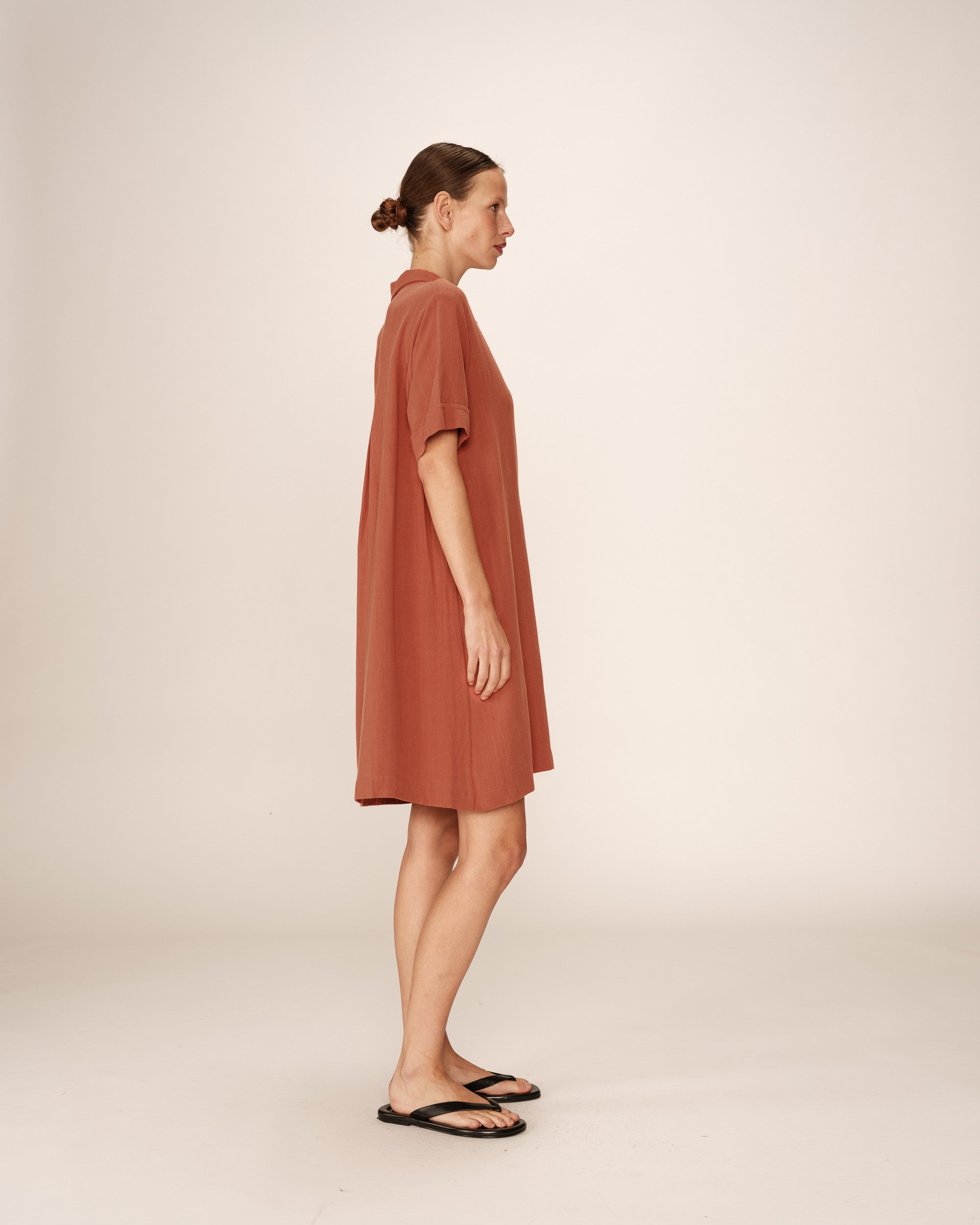 Short Cross Dress Terracotta Paquita