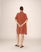 Short Cross Dress Terracotta Paquita