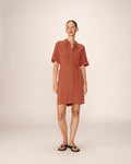 Short Cross Dress Terracotta Paquita