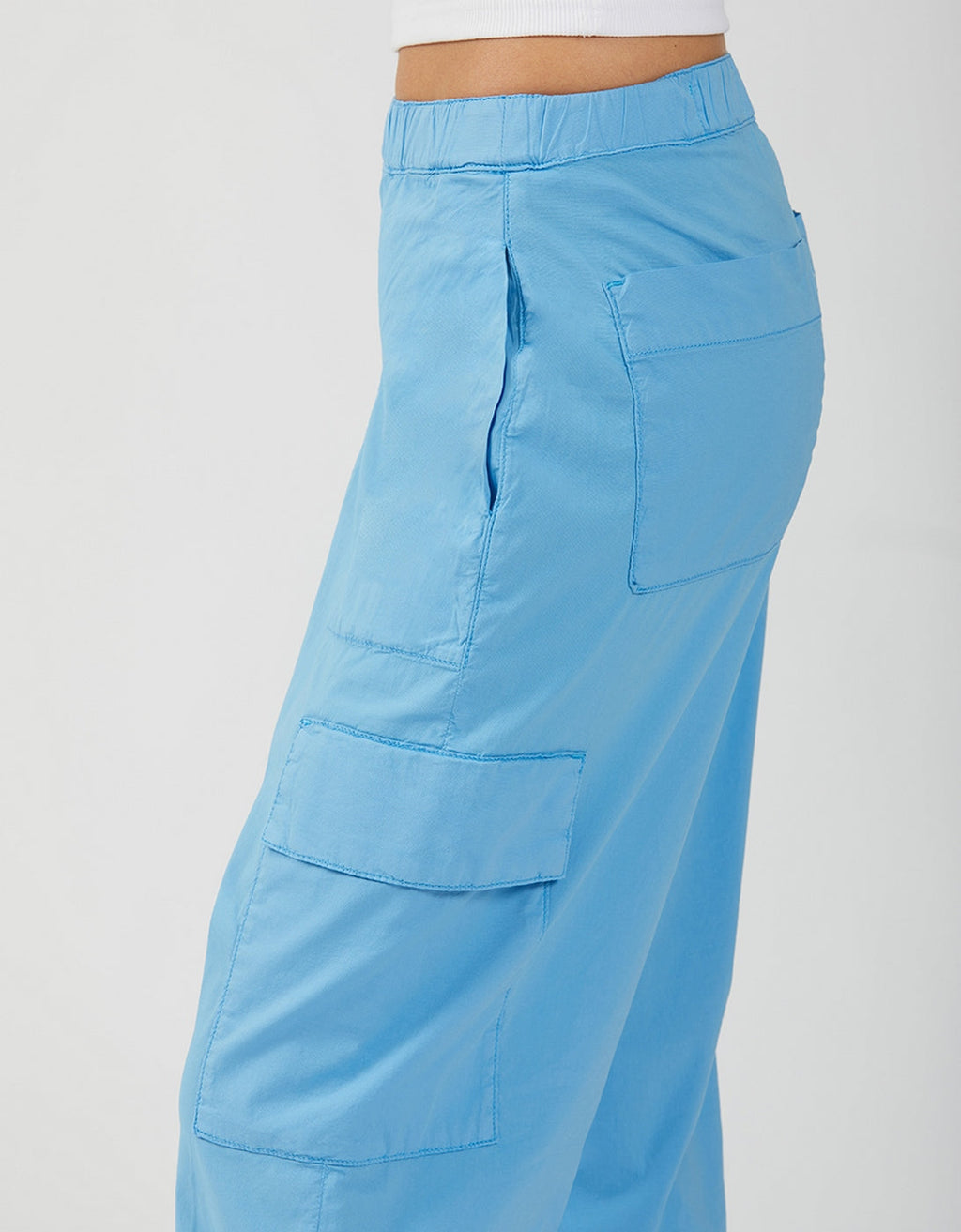 Pantalon Parachute Cargo - Bright Azur - Femme