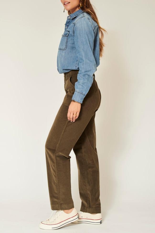 Pantalon Parade.New Velvet.Vl - Kaki
