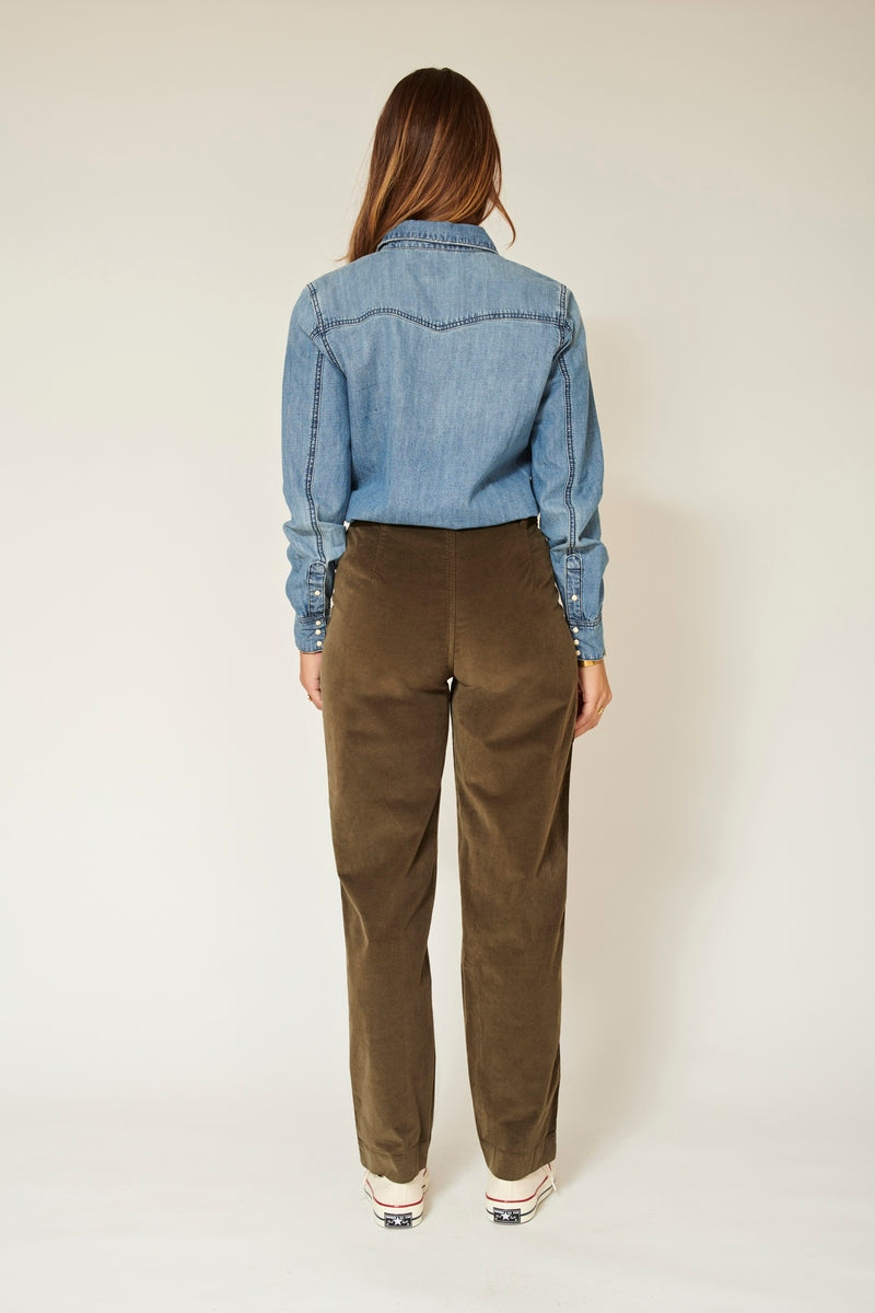 Pantalon Parade.New Velvet.Vl - Kaki