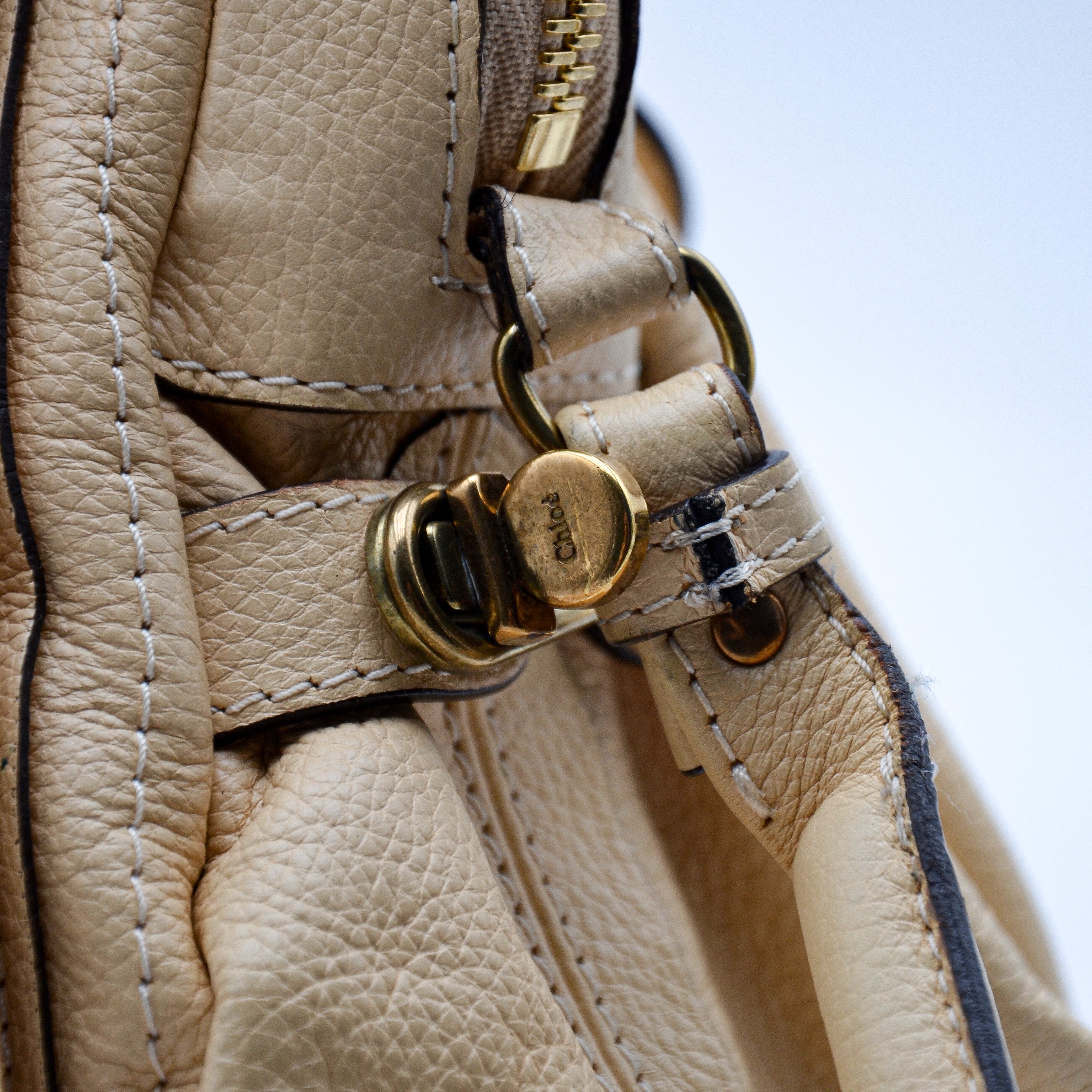 Chloé Paraty Vanille Cuir Grainé