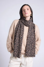 Bufanda Pardy - Beige Leopardo - Unisex