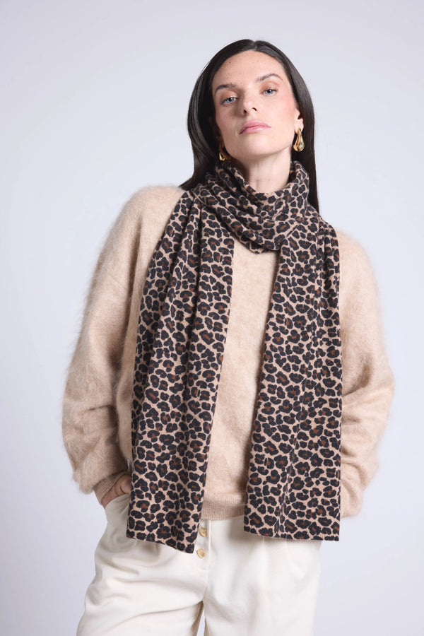 Bufanda Pardy - Beige Leopardo - Unisex