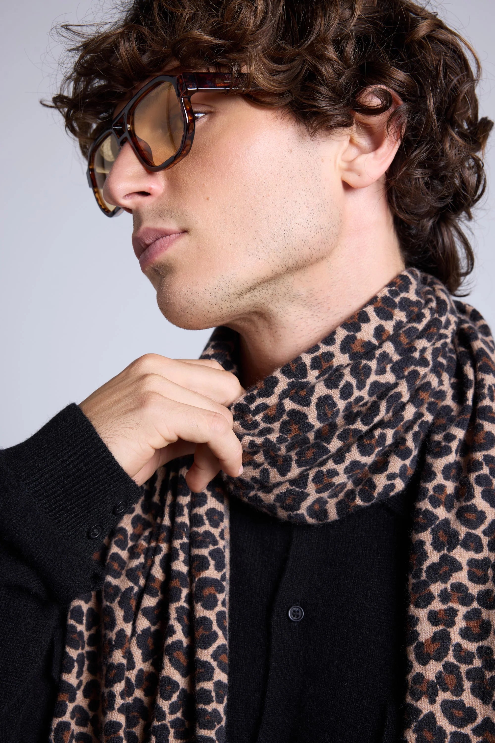 Bufanda Pardy - Beige Leopardo - Unisex