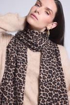 Bufanda Pardy - Beige Leopardo - Unisex
