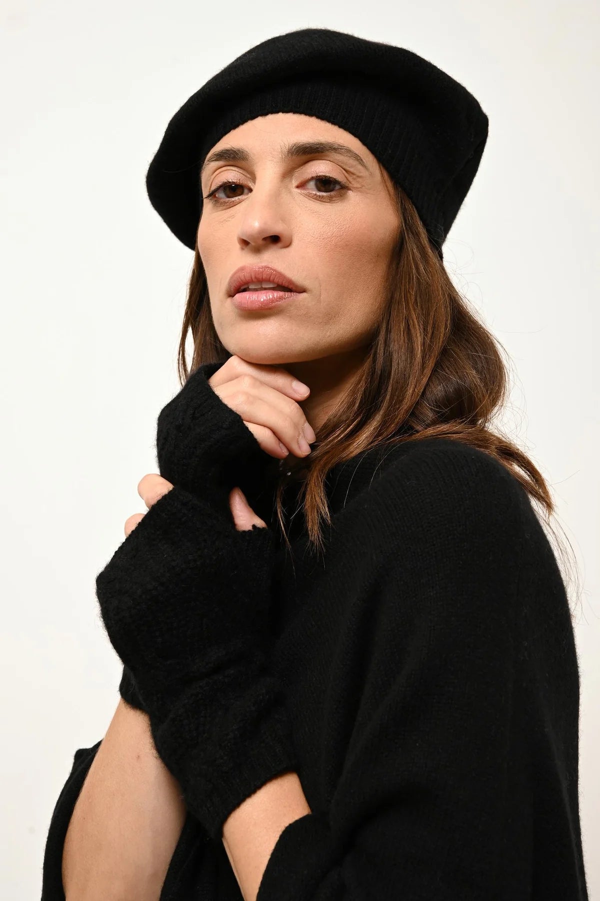 4-Ply Beret - Paris - Black