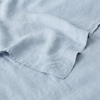 Flat Sheet - Washed Linen 190G/M² - Glacier Blue