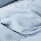Flat Sheet - Washed Linen 190G/M² - Glacier Blue