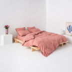 Duvet Cover - 190G/M² Washed Linen - Dusty Pink