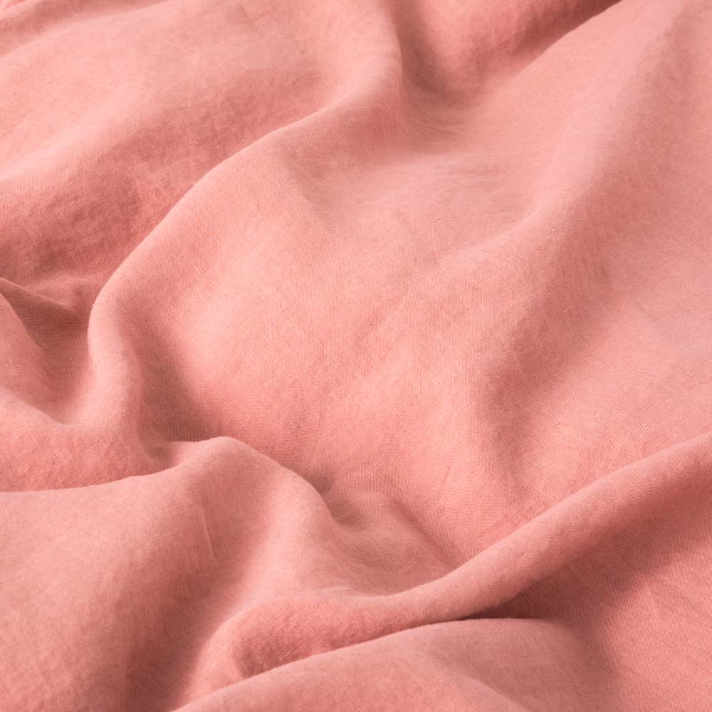 Duvet Cover - 190G/M² Washed Linen - Dusty Pink