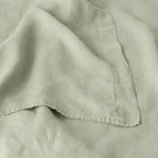 Flat Sheet - Washed Linen 190G/M² - Sage Green
