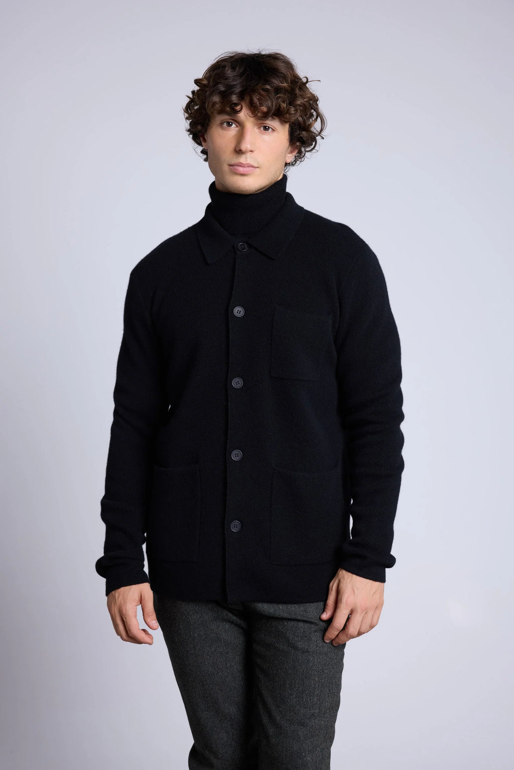 Pascal Overshirt - Black - Men