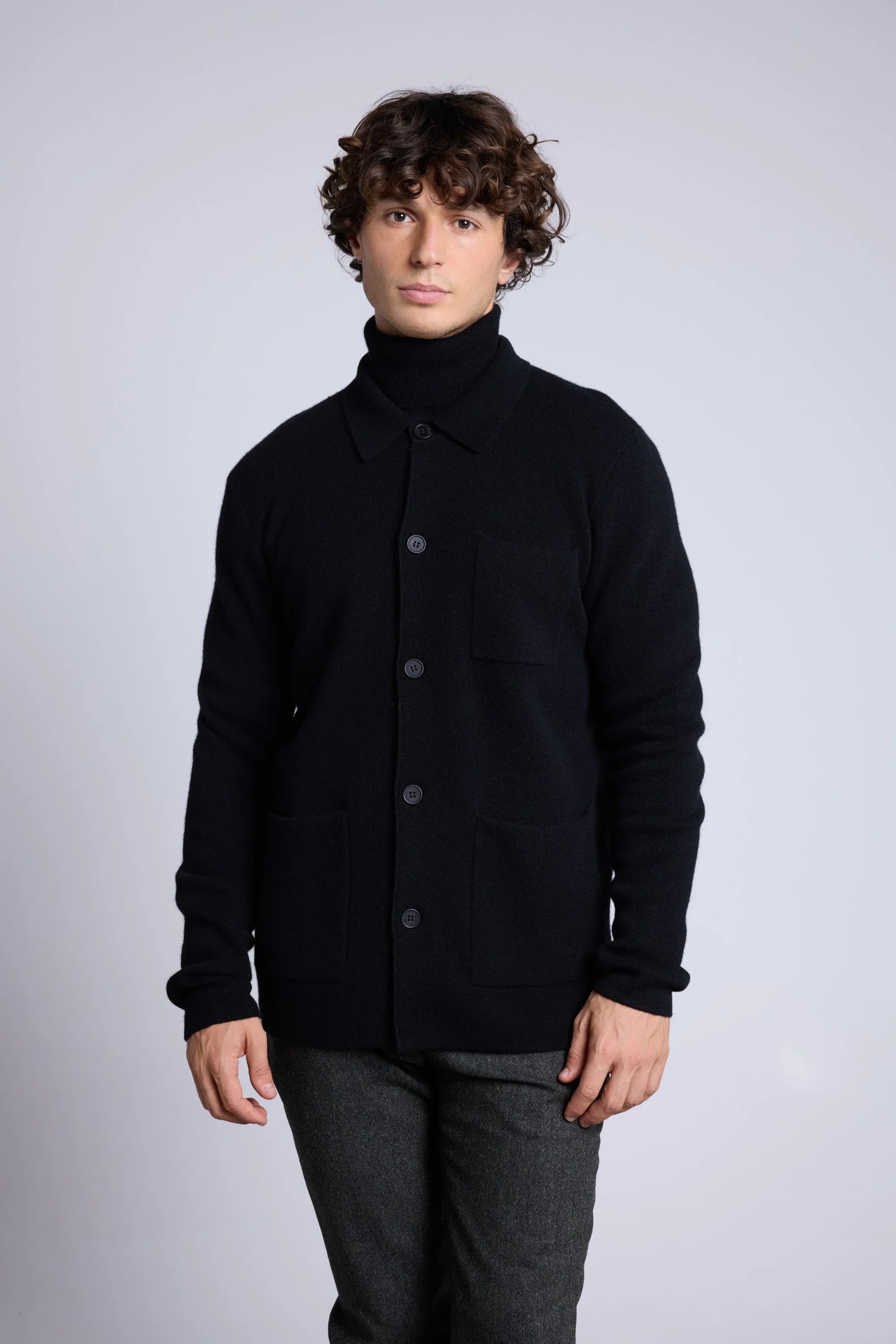 Pascal Overshirt - Black - Men