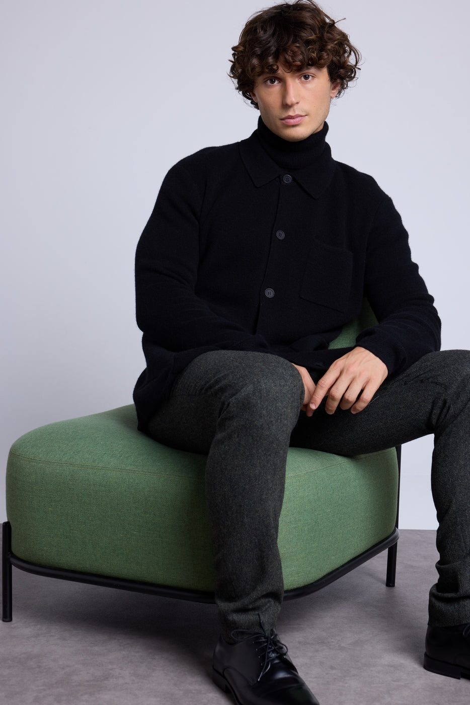 Pascal Overshirt - Black - Men