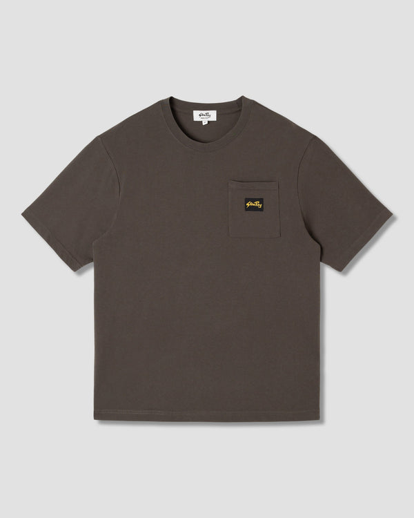 T-Shirt Patch Pocket - Washed Black - SS25