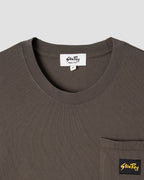 Camiseta con bolsillo de parche - Negro lavado