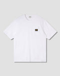 Camiseta con bolsillo de parche - Blanco