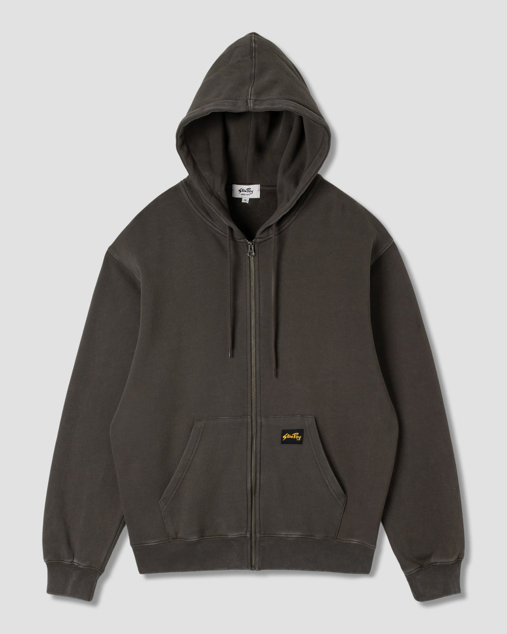 Patch Zip Hood - Washed Black