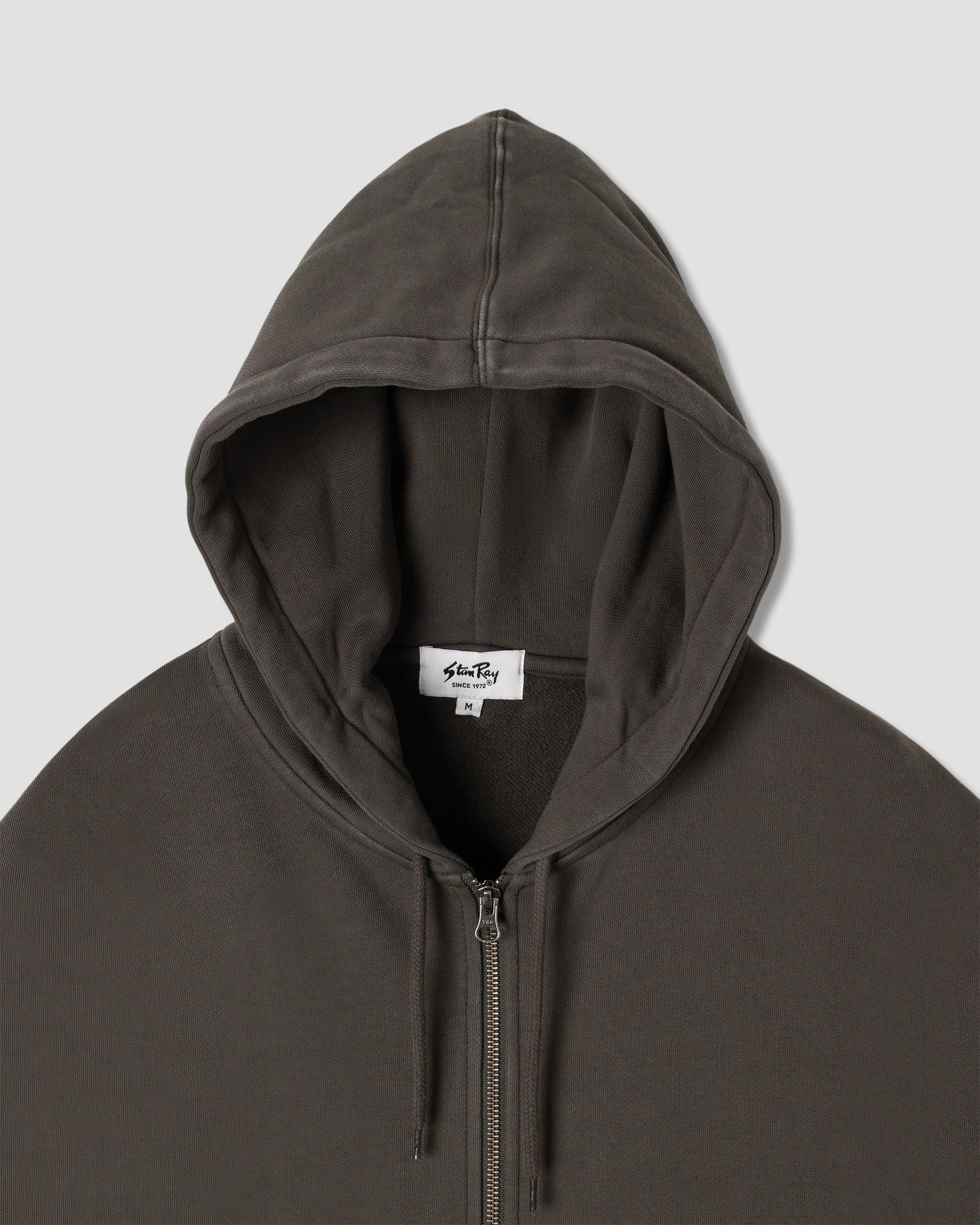 Patch Zip Hood - Washed Black