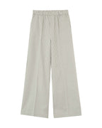 Pantalón Ancho Con Rayas Pátina Crudo