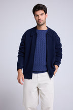 Patrick Zip-up Jacket - Navy Blue