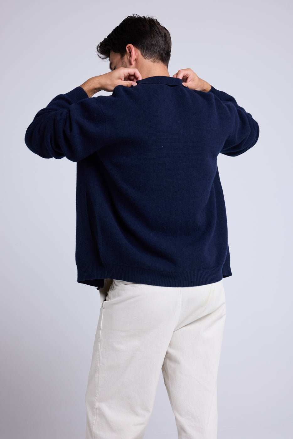Patrick Zip-up Jacket - Navy Blue