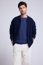 Patrick Zip-up Jacket - Navy Blue