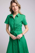 Robe Long Manches Courtes - Vert