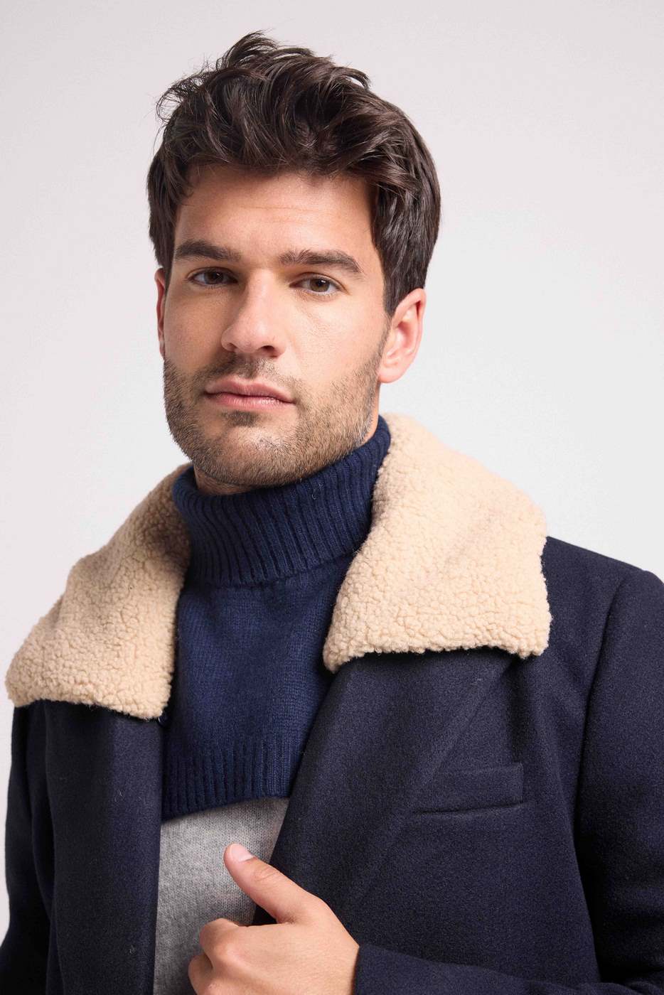 Collo alto Paula - Blu navy