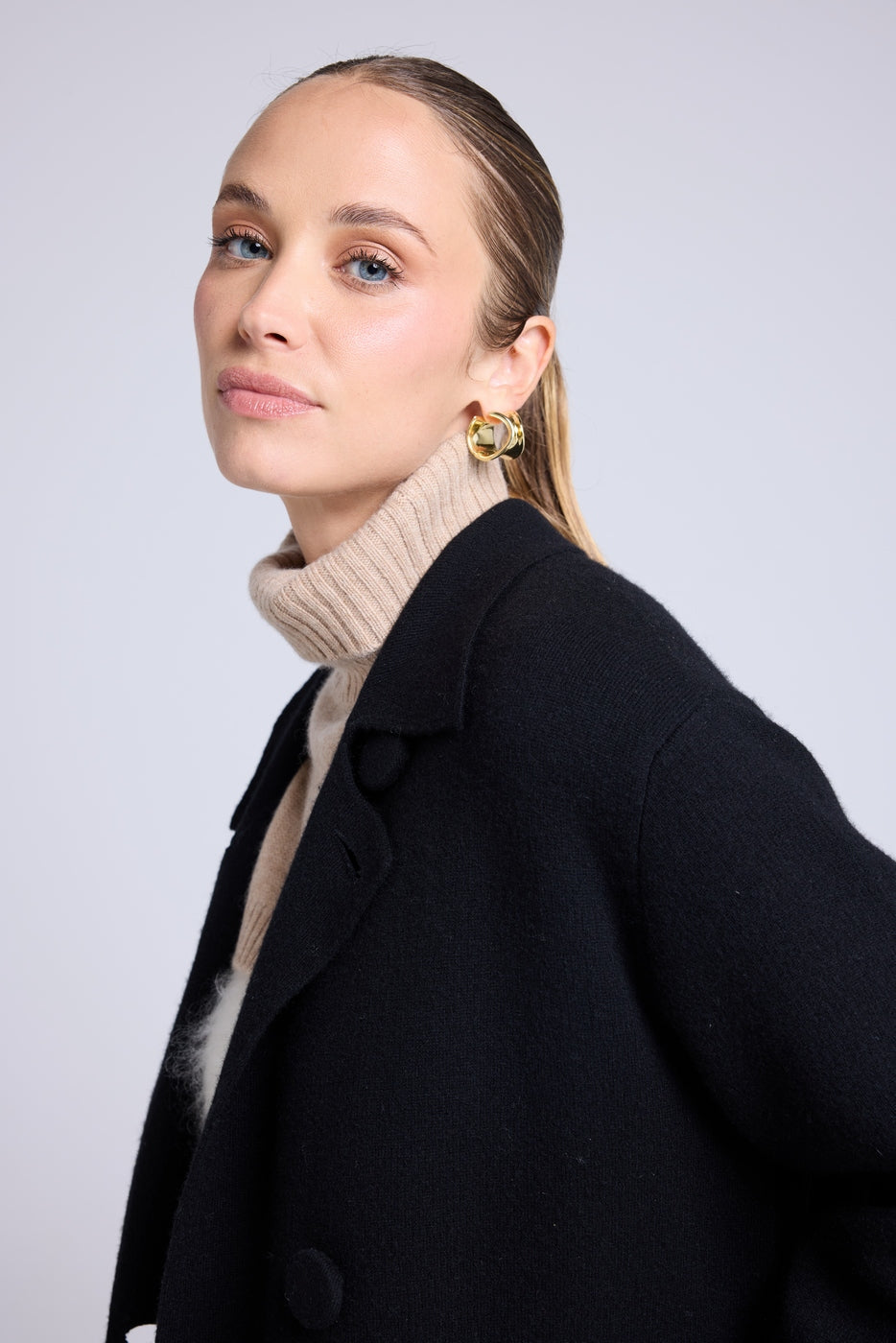 Cuello Vuelto Paula - Beige Crema