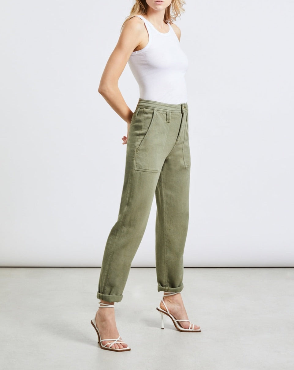 Pantalón Pauline Color - Caqui - Mujer