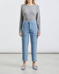 Pantalon Cargo Pauline Velvet - Storm Blue - Femme