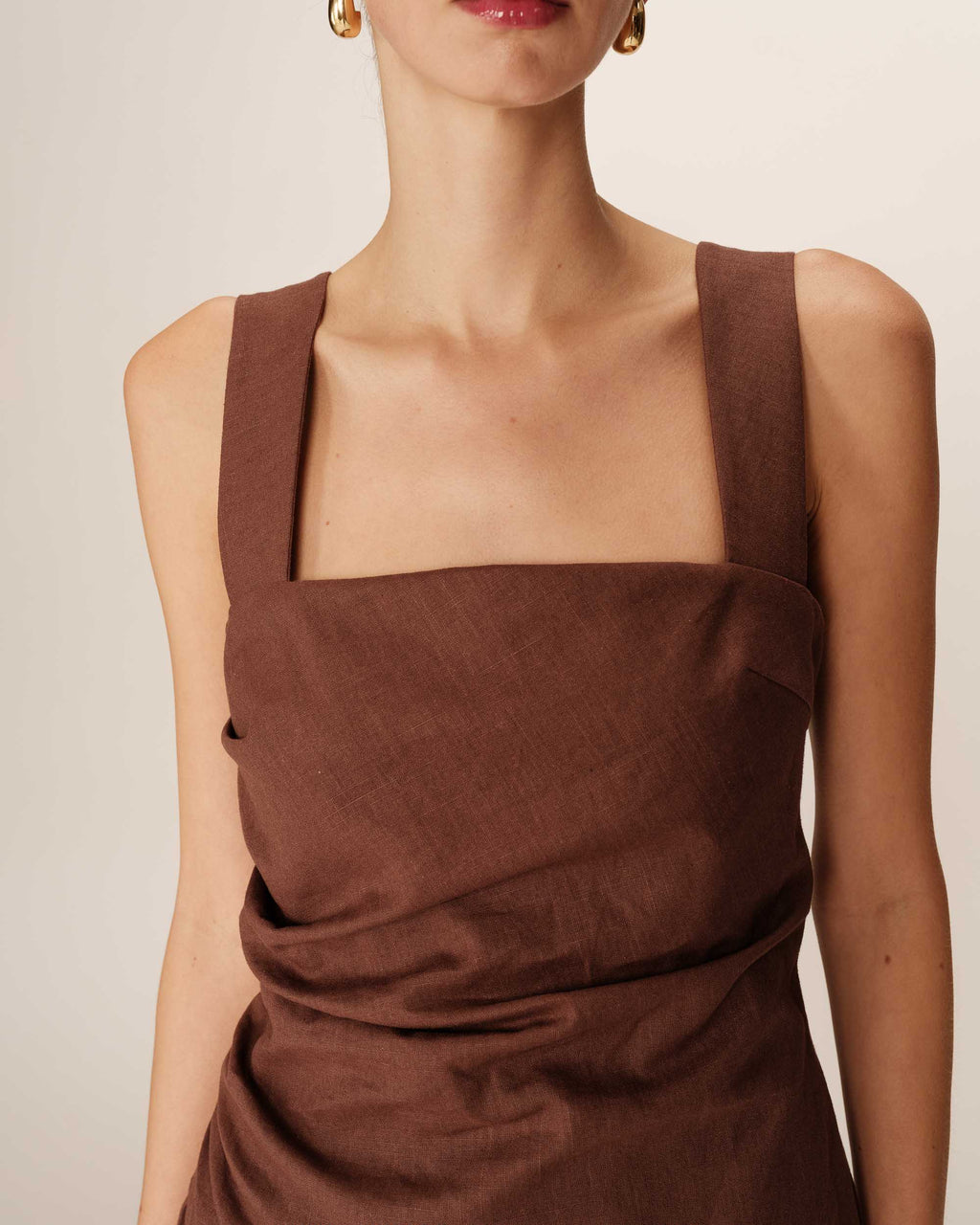 Robe Courte Pauline - Chocolat
