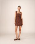 Robe Courte Pauline - Chocolat