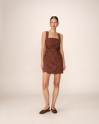 Robe Courte Pauline - Chocolat